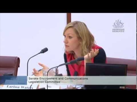 Senator Larissa Waters - Senate Estimates: BOM