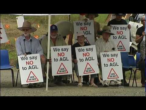 Senator Waters talks about CSG on the ABC news