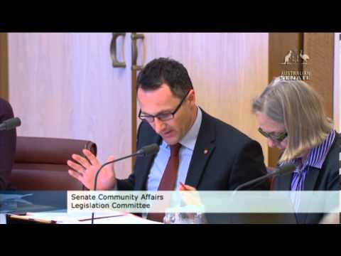 Antimicrobial resistance - Senator Di Natale questions the ACSQH - Senate Estimates