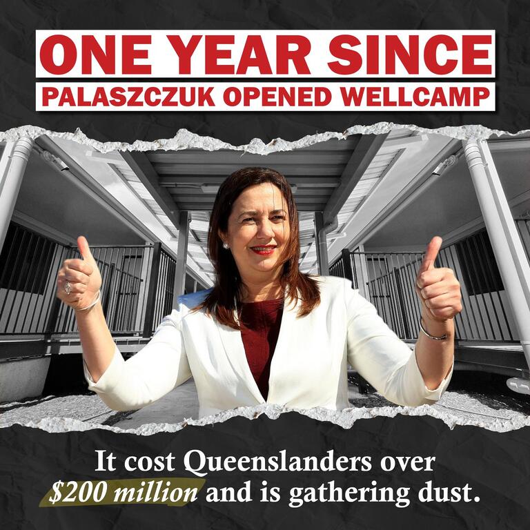 LNP – Liberal National Party: One year ago today the Premier opened Wellcamp. It cost Queenslan…