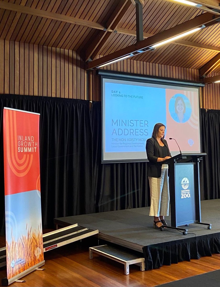 Kristy McBain MP, Member for Eden Monaro: It was great to give the keynote speech at the Inland Growth Summ…