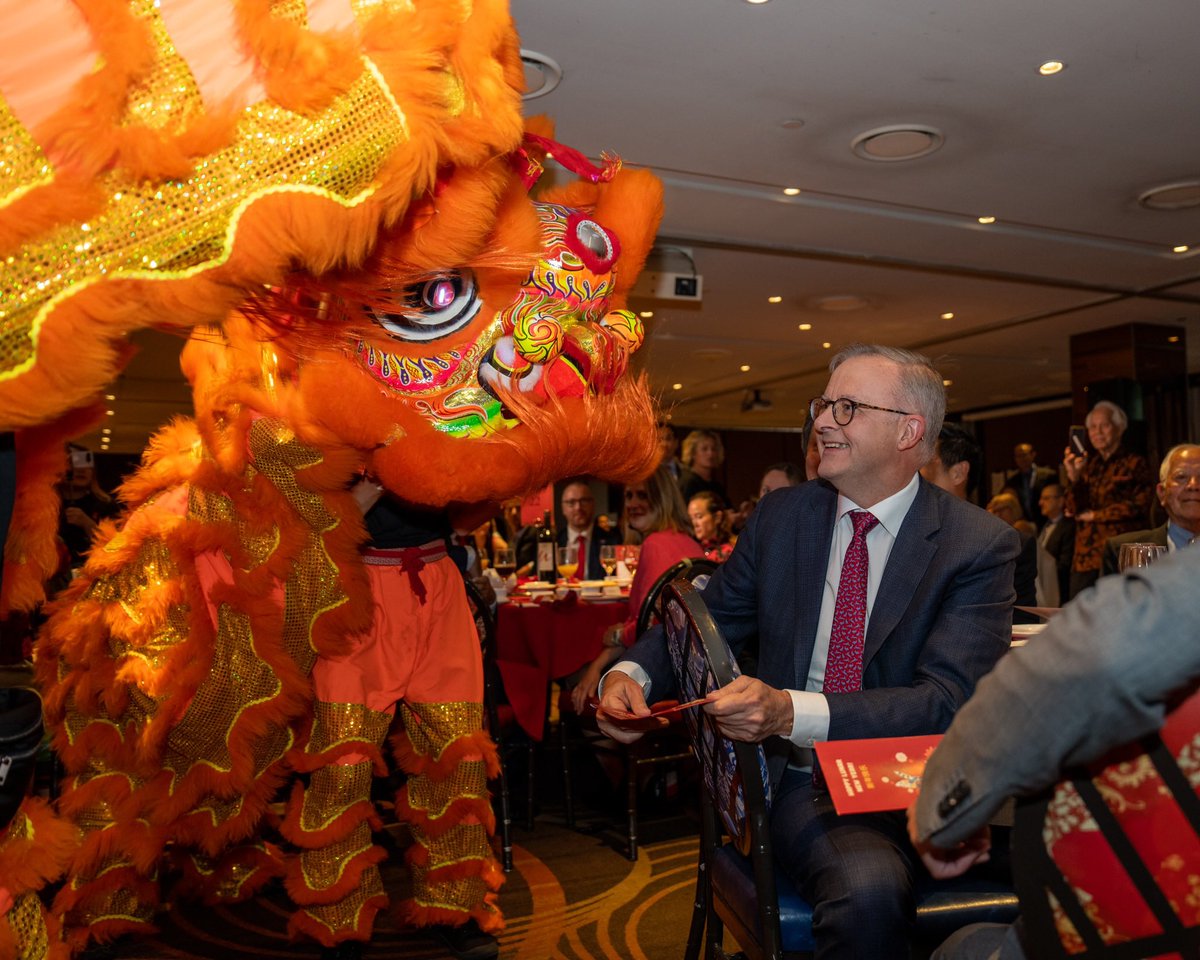 Anthony Albanese: Tonight I celebrated Chinese New Year with the Haymarket Chamber ...