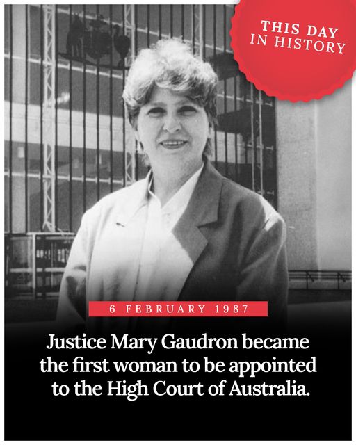 Nominated by then Prime Minister Bob Hawke, Justice Mary Gaudron ...