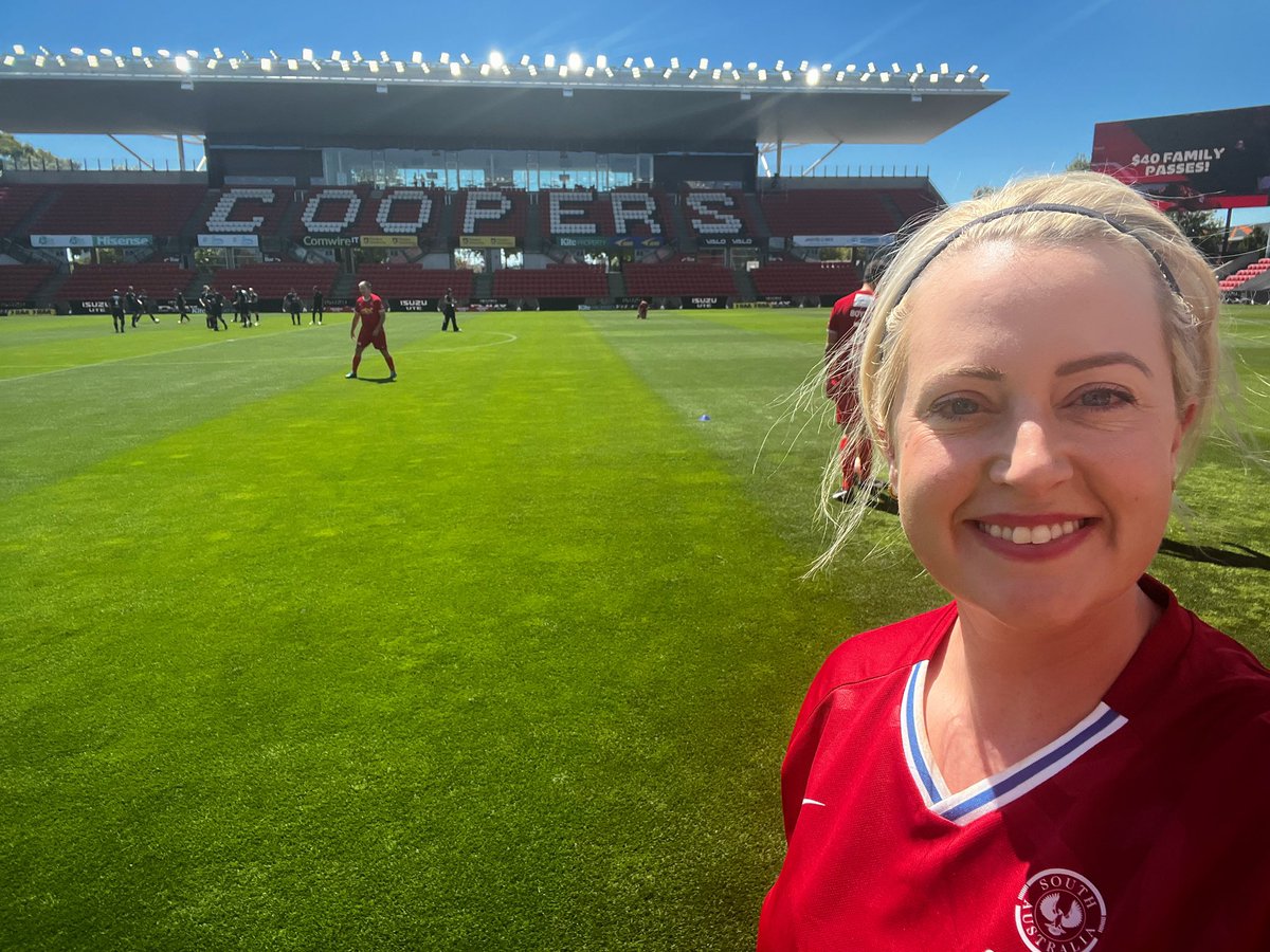 Lucy Hood MP: My very first game of soccer… & it was at Hindmarsh Stadium.  Ha…