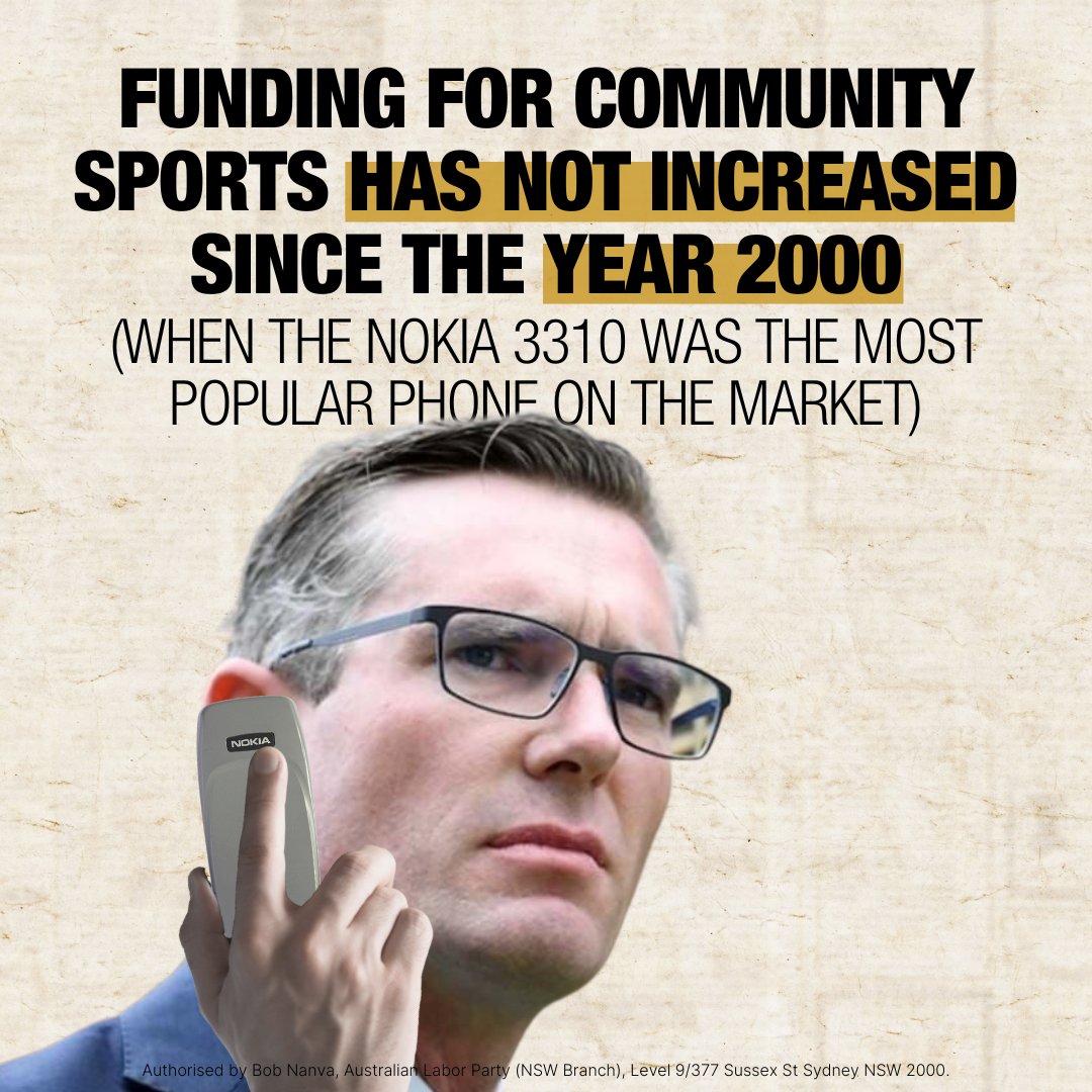NSW Labor: Tbh the Nokia kinda suits him … but the underfunding of community…