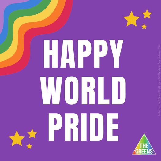 Happy #WorldPride everyone!  Have a wonderful night!...