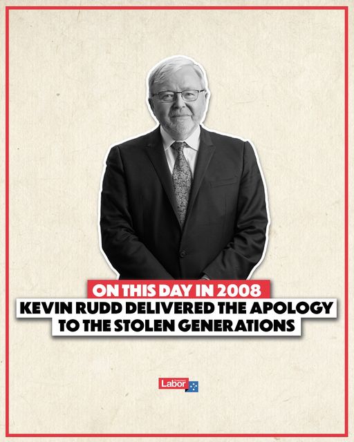 Prime Minister Kevin Rudd did the right thing all those years ago...