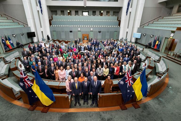 Senator David Van: In a display of solidarity, the Australian Parliament paused its …