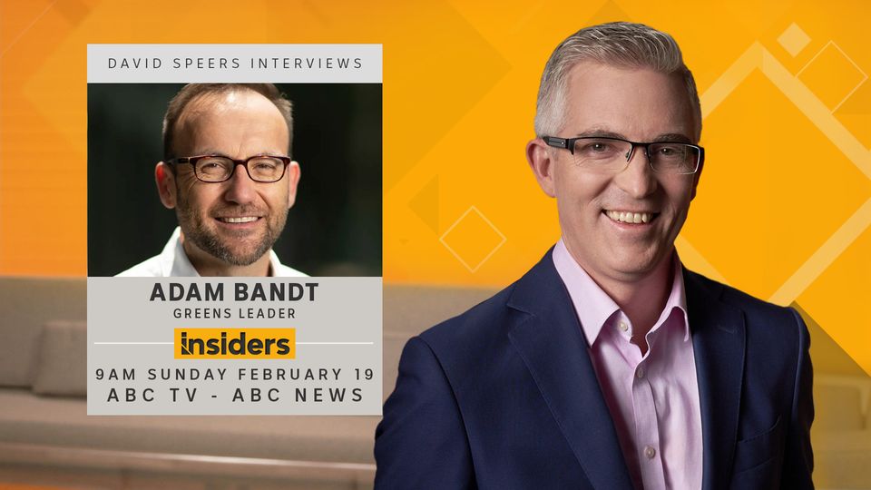 Catch Adam Bandt on Insiders at 9am!...