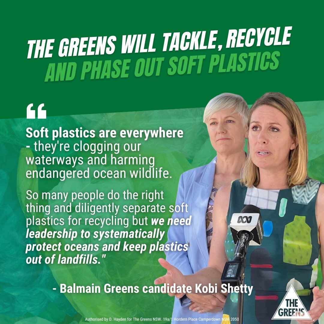 The Greens NSW: Coles and Woolworths have stockpiled 5,200 tonnes of soft plastic…