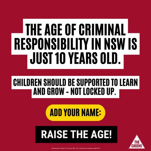The Greens NSW: What this country does to children, disproportionately First Nati…