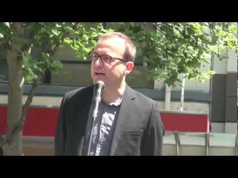 Adam Bandt - Refugee Rally, Melbourne, October 2012