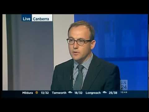 Adam interview on ABC24 about plugging the hole in the mining tax and work/life balance