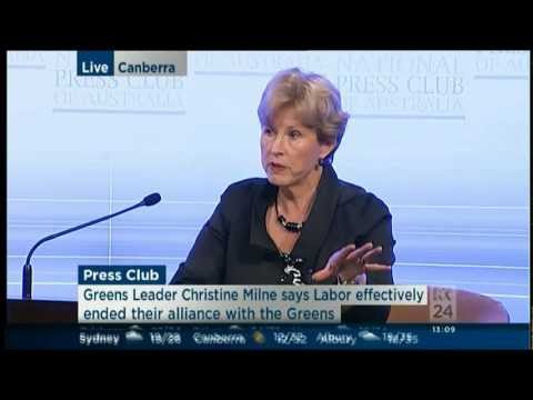 Christine Milne at the National Press Club, 19 February 2013