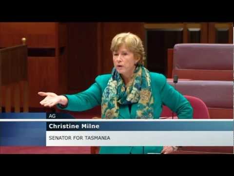 Christine Milne speech on refugee bill