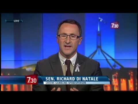 Pokies Reform - Richard Di Natale interviewed by Leigh Sales on ABC 7.30