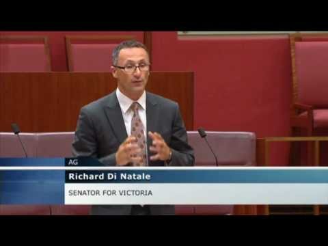 Richard Di Natale speaks about hospital funding