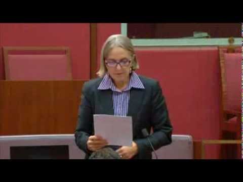 Sen Rhiannon questions Skills Minister Chris Evans about TAFE cuts