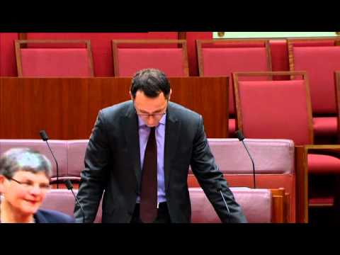 Senator Di Natale explains his carbon tax "panna cotta" questions asked in Question Time