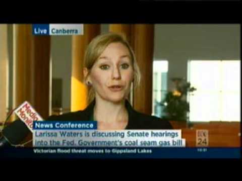 VIDEO: Australian Greens: Senator Waters press conference – five year moratorium on CSG