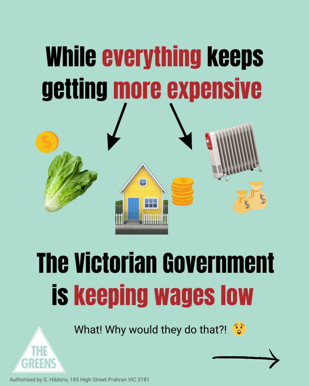 Victorian Greens: Victorian workers need higher wages to keep up with the rising co…