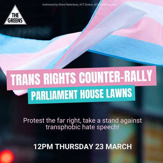 ACT Greens: Trans rights are non-negotiable and the ACT Greens will always st…