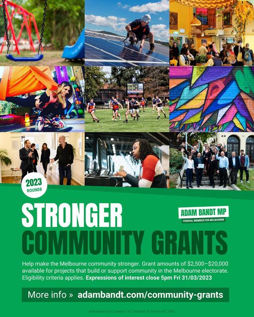 The Round 8 Melbourne Stronger Communities grants are now open!...