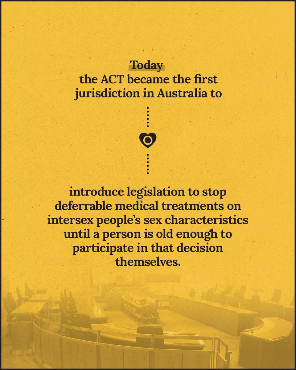 Andrew Barr MLA: Our legislation recognises that people with variations in sex characte…