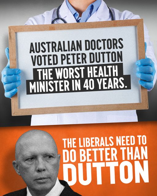 Australian Labor Party: As health minister, Peter Dutton cut $50 billion from hospitals, ...