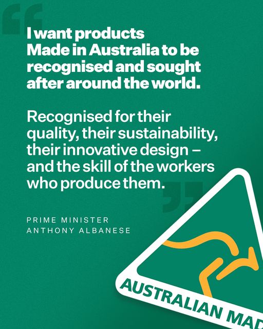 We want Australians to think globally and make locally....