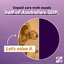 We should be counting how much the contribution of unpaid care wo...