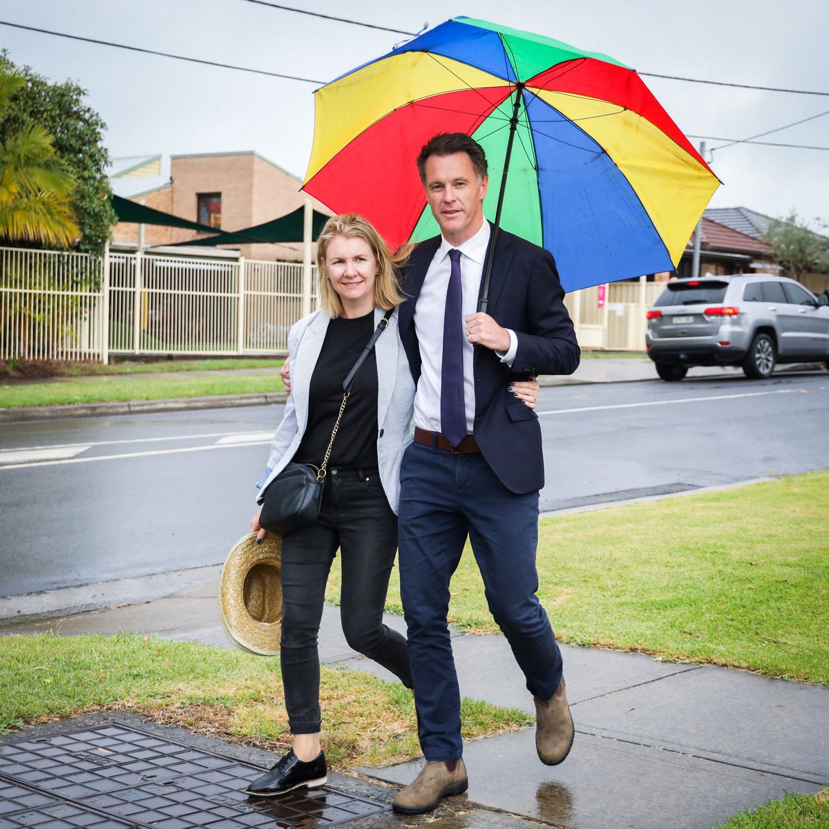 Rain, hail or shine - nothing can stop us on the campaign trail. ...