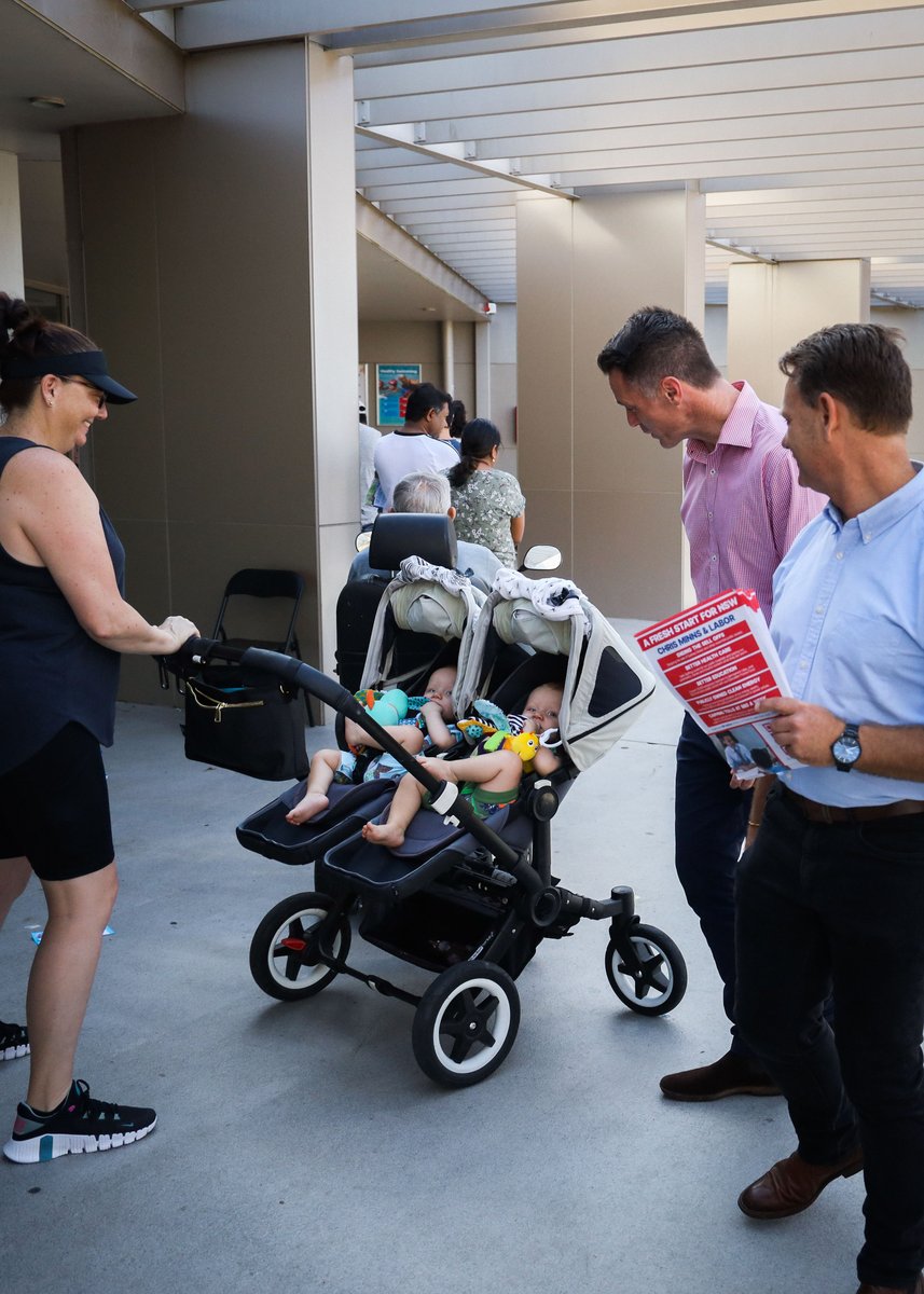 These two little ones won't be voting, but with pre-poll open tod...