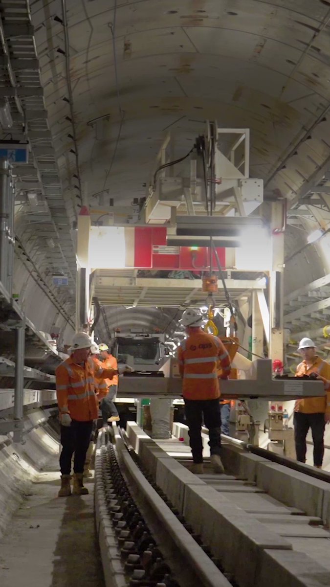 Dan Andrews: We’ve just finished laying track in the Metro Tunnel.  Next stop:…