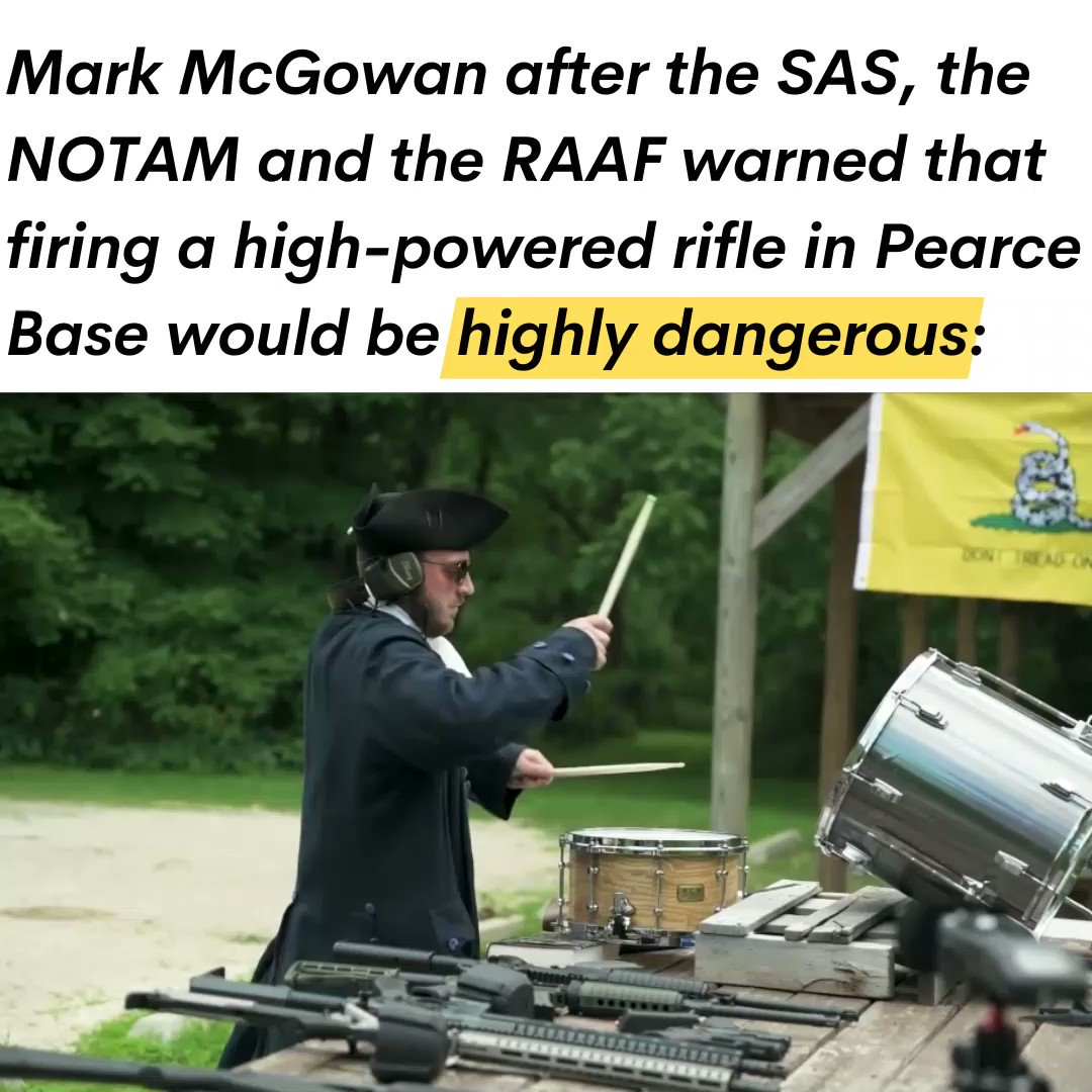 The Premier was warned that firing a high-powered rifle in RAAF B...