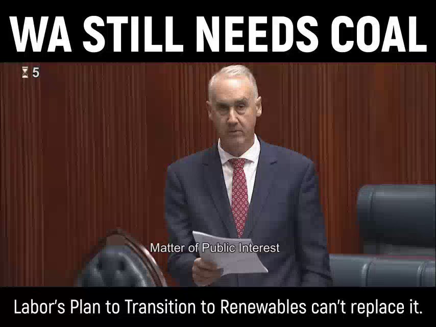 Dr David Honey MLA: WA Labor’s plan to preemptively transition away from coal to rene…