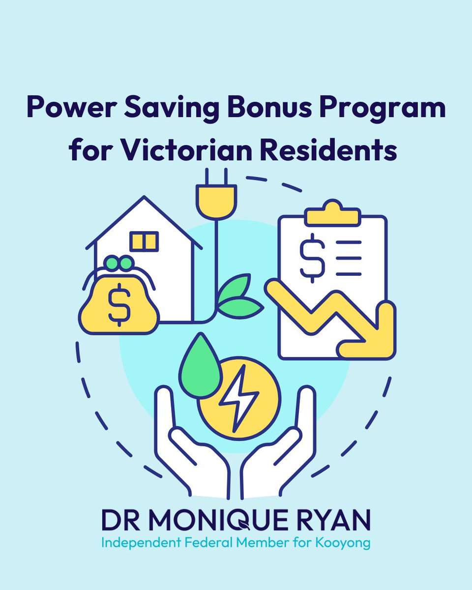 Dr Monique Ryan MP: If you’re a residential energy consumer in Vic check out the Powe…