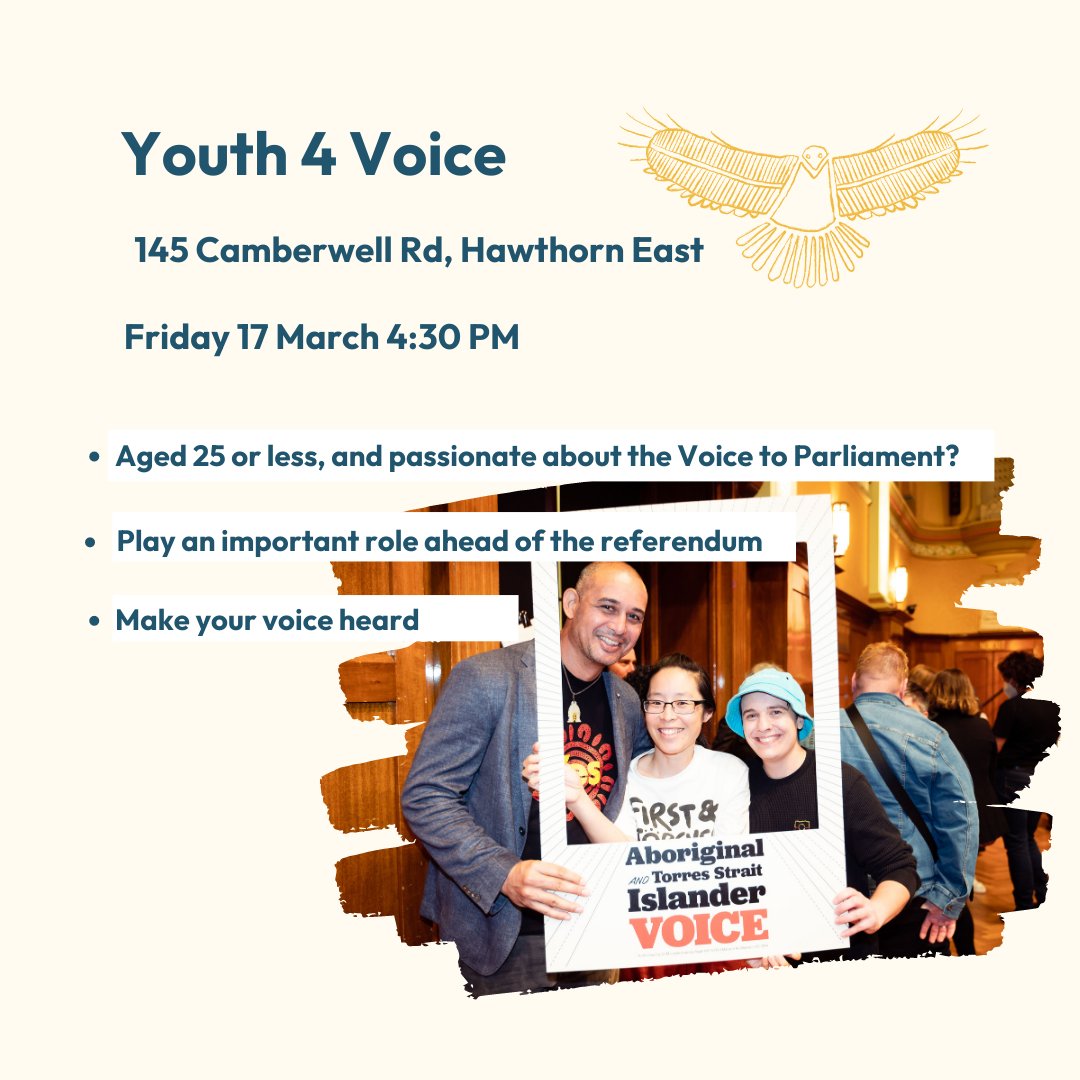 Dr Monique Ryan MP: Join me on Friday at the first Youth4Voice meeting.  Together, we…