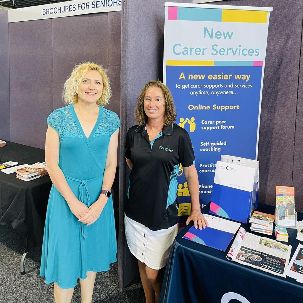 So good to see @carersact at the Seniors Expo in Canberra on Wedn...