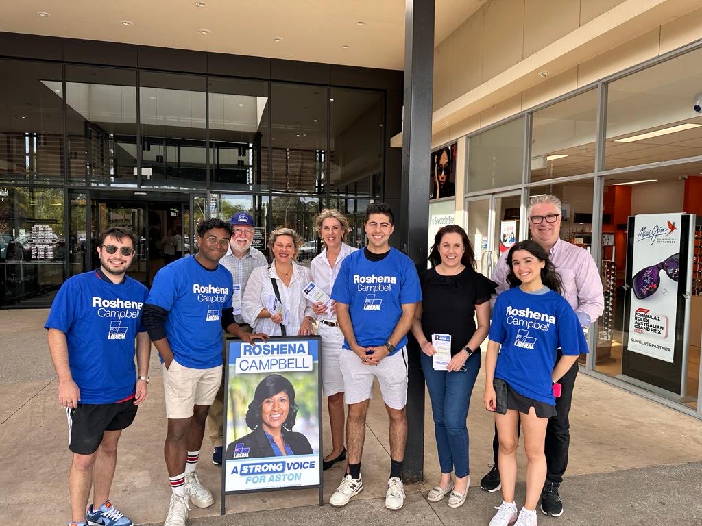 Great to be with the @LiberalVictoria⁩ team supporting #RoshenaCa...