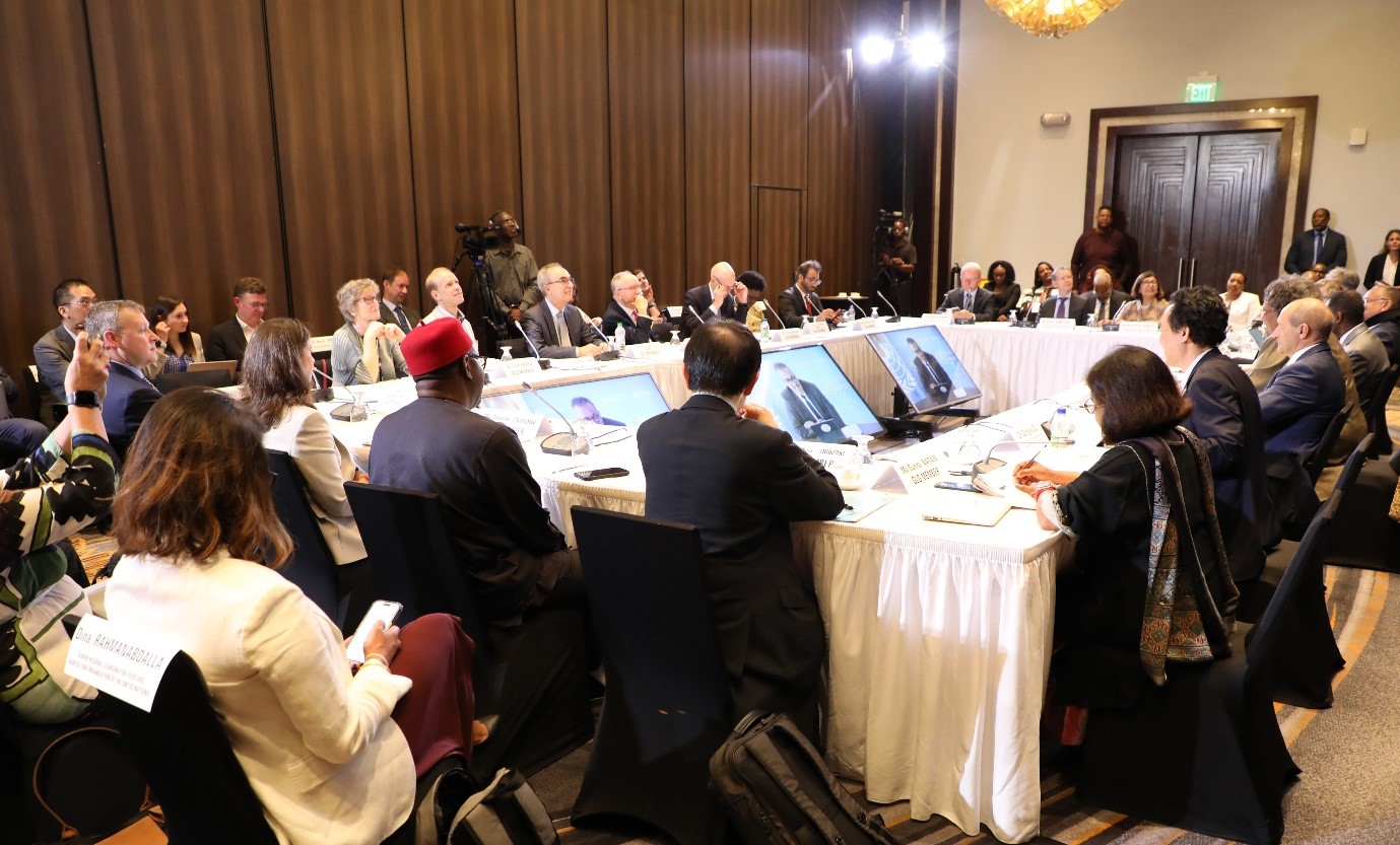 Image of Dr Schipp at the Global Leader’s Group on AMR meeting in Barbados.