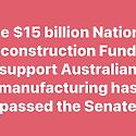 The National Reconstruction Fund will invest in manufacturing, so...