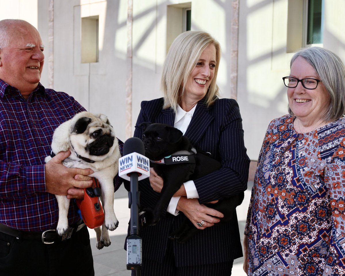 Katy Gallagher: Friday feel good: a very im-paw-tant press conference with Frank …