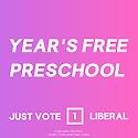 A full year of free preschool. 
Just Vote 1 Liberal to #KeepNSWMo...
