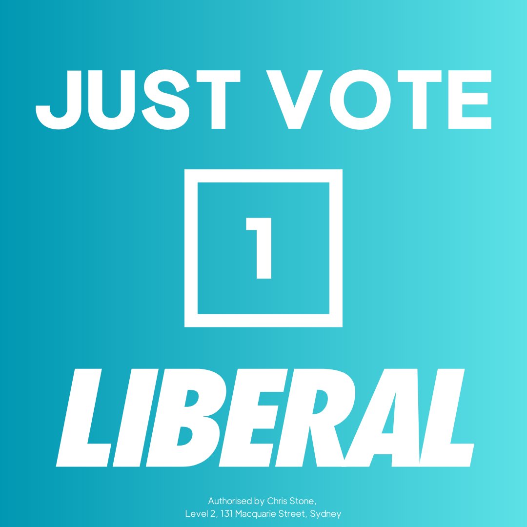Liberal Party NSW: This Saturday, #JustVote1 Liberal to
#KeepNSWMovingForward 
#NSWP…