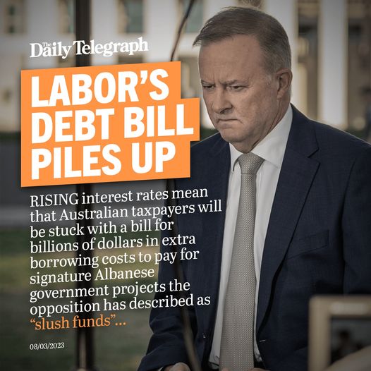 Liberal Party of Australia: Labor’s slush funds are adding to Australia’s debt and deficit….