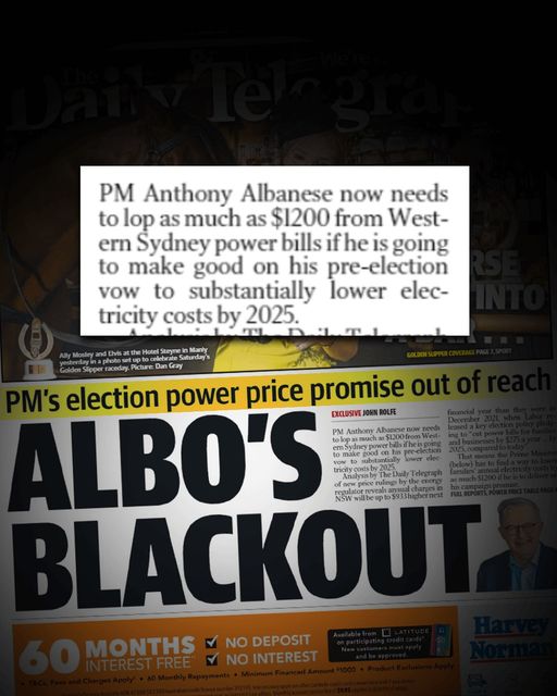 Liberal Party of Australia: Remember Albanese’s promise to “cut your electricity bill by $275…