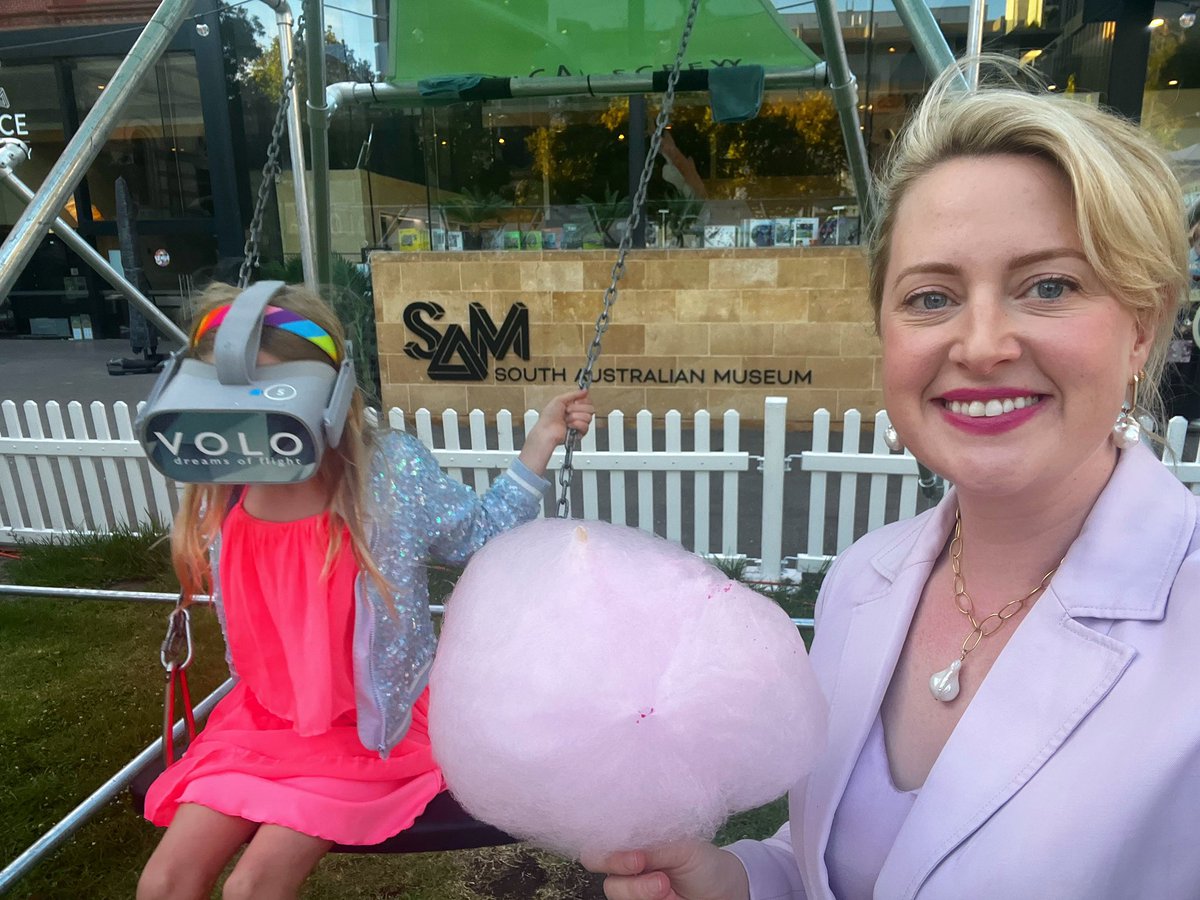 Lucy Hood MP: Fairy Floss for dinner & a Virtual Reality swing set…  It must b…