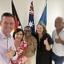 In Cairns with Cook MP Cynthia Lui, @nitagreenqld & @LeeanneEnoch...