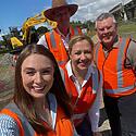 Sod turn for the 2nd M1/Coomera Connector on the northern Gold  C...